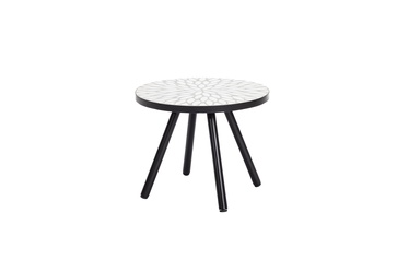 Lauko stalas Masterjero, juodas/pilkas, 50 cm x 50 cm x 40 cm