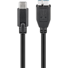 Kaablihoidik Goobay USB-C - Micro-USB-B, akaatsia, 0.6 m