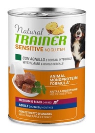 Mitrā barība (konservi) suņiem Natural Trainer Sensitive Lamb, jēra gaļa, 0.4 kg