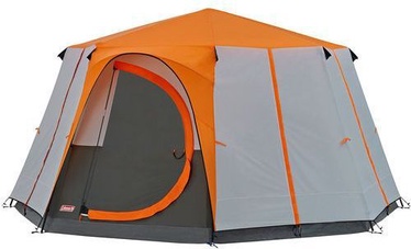 Astoņvietīga telts Coleman Octagon 8 2000019550, oranža/pelēka