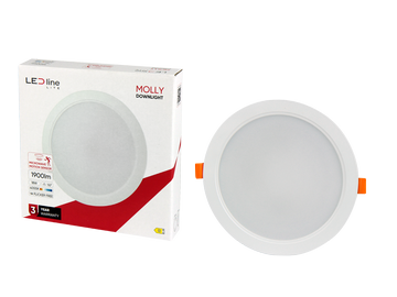 Iebūvēta lampa padziļinājums LED Line Molly, 4000°K, LED, balta