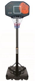 Korvpallilaud alusega Outliner 450 mm, 1090 mm x 710 mm, must (kahjustatud pakend)
