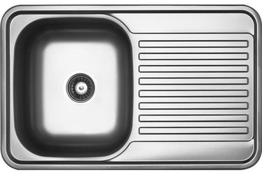 Кухонная раковина Faro SKH011T, cталь, 180 мм x 780 мм x 480 мм