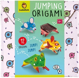 Papīra figūru izgatavošanas komplekts Ludattica Jumping Origami, daudzkrāsaina