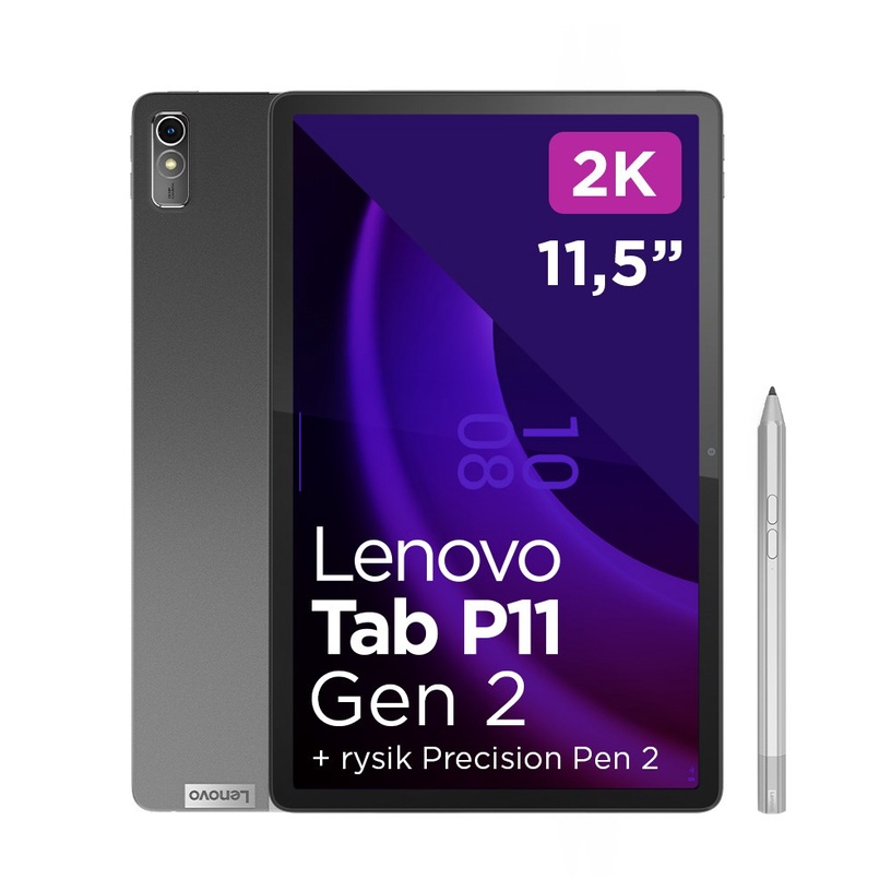 Планшетный компьютер Lenovo Tab P11 Gen 2 ZABG0240PL, 11.5″, 6GB/128GB, 4G, серый