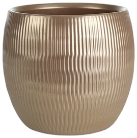 Puķu pods Domoletti 66713/057, keramika, Ø 13 cm, zelta