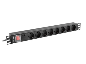 Удлинитель Lanberg PDU-08F-0200-BK, 2 м
