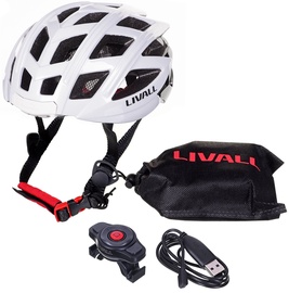 Ķivere velobraukšanai Livall BH60SE Neo, balta/melna, L, 550 - 610 mm