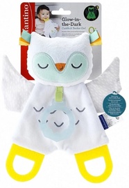 Zobu riņķis B-kids Owl, balta/dzeltena/piparmētra