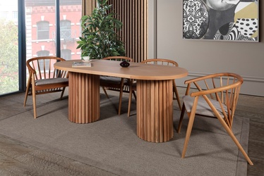 Ēdamistabas komplekts Kalune Design Riva, koka