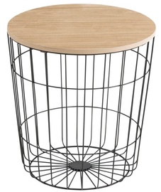 Kafijas galdiņš Actona Lotus 61547, brūna/melna, 390 mm x 390 mm x 410 mm