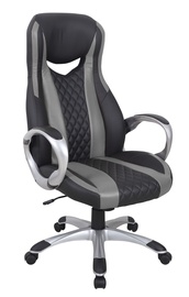 Офисный стул Domoletti, 52 x 54 x 119 - 129 см, черный/серый