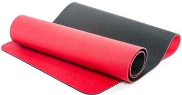 Коврик для фитнеса и йоги Gymstick Pro Yoga Mat 61022, черный/красный, 180 см x 61 см x 0.6 см