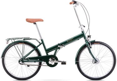 Велосипед складная Romet Jubilat Classic, 24 ″, 15" (36.83 cm) рама, зеленый