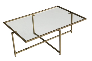 Kafijas galdiņš Kalune Design Sun S410, zelta, 94 cm x 64 cm x 35 cm
