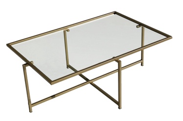 Журнальный столик Kalune Design Sun S410, золотой, 940 мм x 640 мм x 350 мм