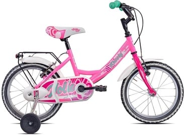 Vaikiškas dviratis Stucchi Jolie, rožinis, 16"