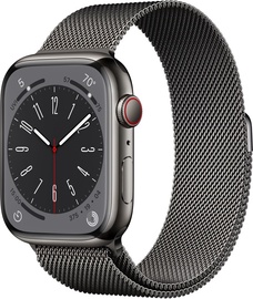 Nutikell Apple Watch Series 8 GPS + Cellular 45mm Stainless Steel LT, grafiit