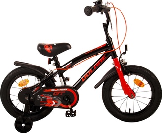 Vaikiškas dviratis, miesto Volare Super GT, juodas/raudonas, 14"