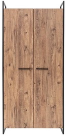 Riidekapp Kalune Design Dynamic, must/mänd, 104 cm x 52 cm x 225 cm