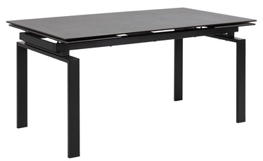 Söögilaud pikendatav Actona Huddersfield, must, 1600 - 2400 mm x 850 mm x 760 mm