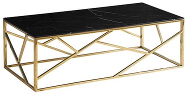 Kafijas galdiņš Escada A II, zelta/melna, 120 cm x 60 cm x 40 cm