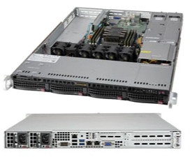 Корпус сервера Supermicro SC815 TQC-R504CB, серебристый