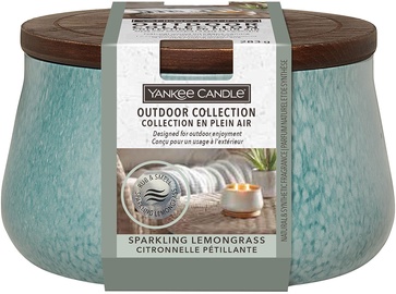 Svece, aromātiskā Yankee Candle Outdoor Sparkling Lemongrass, 24 h, 283 g, 70 mm x 115 mm