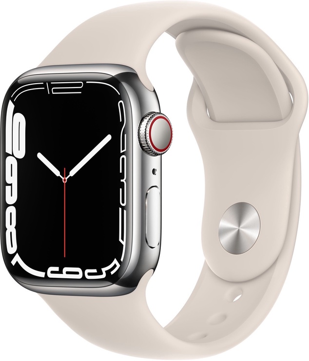 Nutikell Apple Watch Series 7 GPS + Cellular 45mm Stainless Steel, hõbe