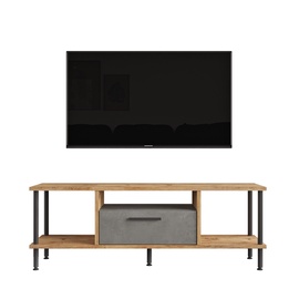 TV-laud Kalune Design NB1 AG, pruun/hall, 29.5 cm x 120 cm x 41.1 cm