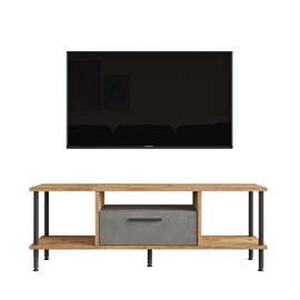 TV-laud Kalune Design NB1 AG, pruun/hall, 29.5 cm x 120 cm x 41.1 cm