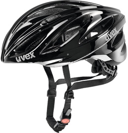 Велосипедный шлем универсальный Uvex Boss Race, черный, 52-56 см