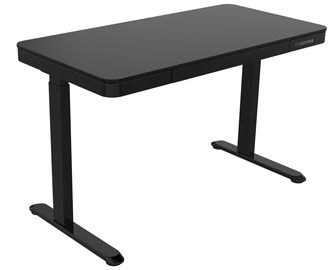 Rašomasis stalas reguliuojamo aukščio Tuckano Electric ET119W-C BK, juodas