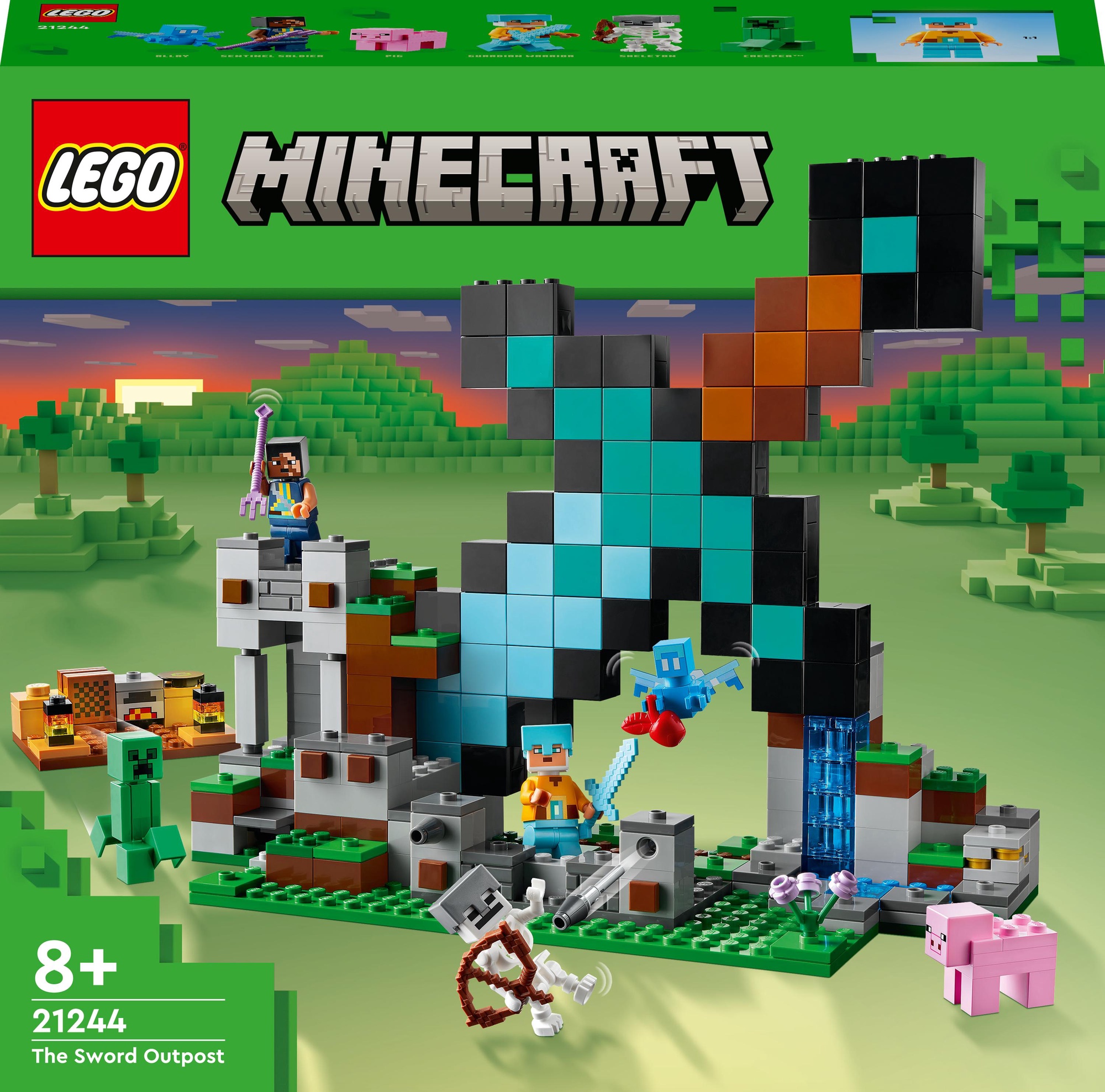 KonstruktoriusLEGO®Minecraft®Kardosargybospostas21244,427vnt.