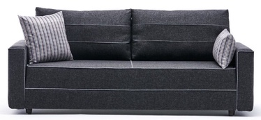 Диван-кровать Hanah Home Ece 3-Seat, антрацитовый, 90 x 215 x 88 см