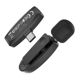 Mikrofonas Hoco L15 Type-C, juoda