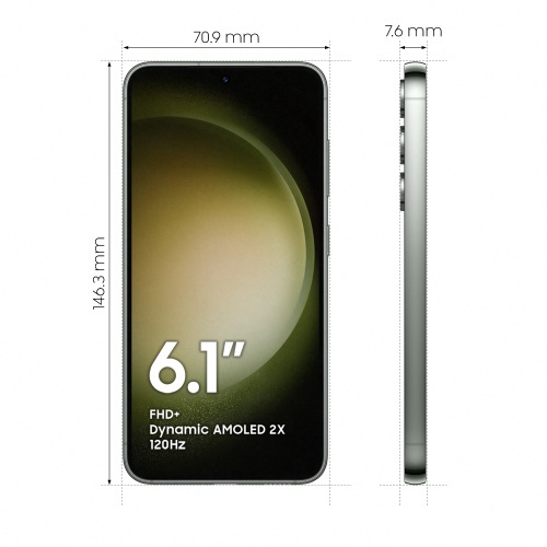 Мобильный телефон Samsung Galaxy S23, 128 GB, зеленый