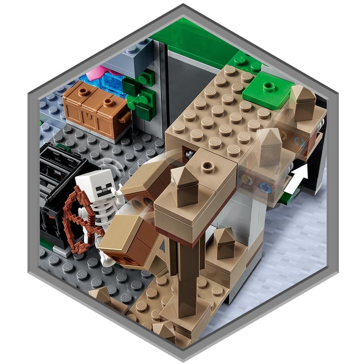 Konstruktors LEGO Minecraft Skeleta pazemes cietums 21189