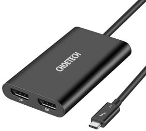 Adapter Choetech USB-C - 2 x DisplayPort 4K@60Hz