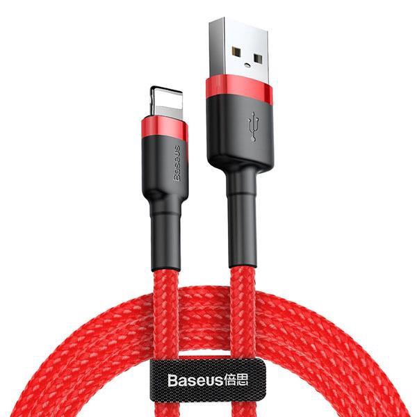 KabelisBaseusCALKLF-C09,Lightning/USB,200cm,sarkana