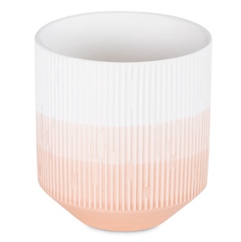 Цветочный горшок AmeliaHome Fino, керамика, 9 см, Ø 9 см x 9 см, белый/розовый