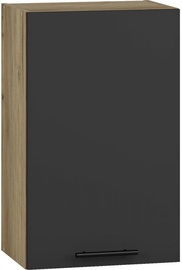 Верхний кухонный шкаф Halmar Vento G-45/72, дубовый/антрацитовый, 300 мм x 450 мм x 720 мм