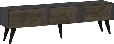 ТВ стол Kalune Design Veas, ореховый/антрацитовый, 150 см x 43 см x 30 см