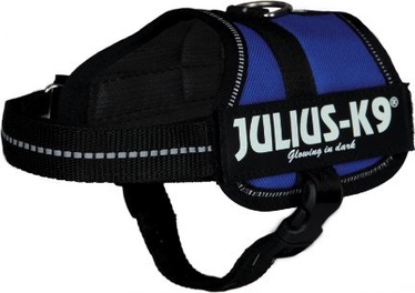 Регулируемый нагрудный ошейник Trixie Julius-K9, синий, 400 - 530 мм x 22 мм, S