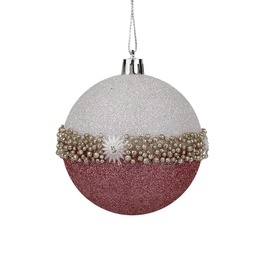 Jõulupuu ehe Christmas Touch SYCB-213636, valge/roosa/mitmevärviline, 8 cm, plastik, 3 tk