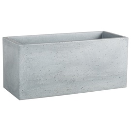 Vazonas Scheurich Stony Grey 63199, plastikinis, 59 cm, Ø 59 cm x 25 cm, pilkas