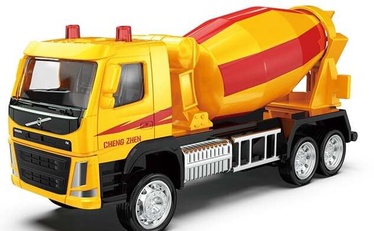 Rotaļlietu smagā tehnika MSZ Volvo Cement Mixer, sarkana/dzeltena