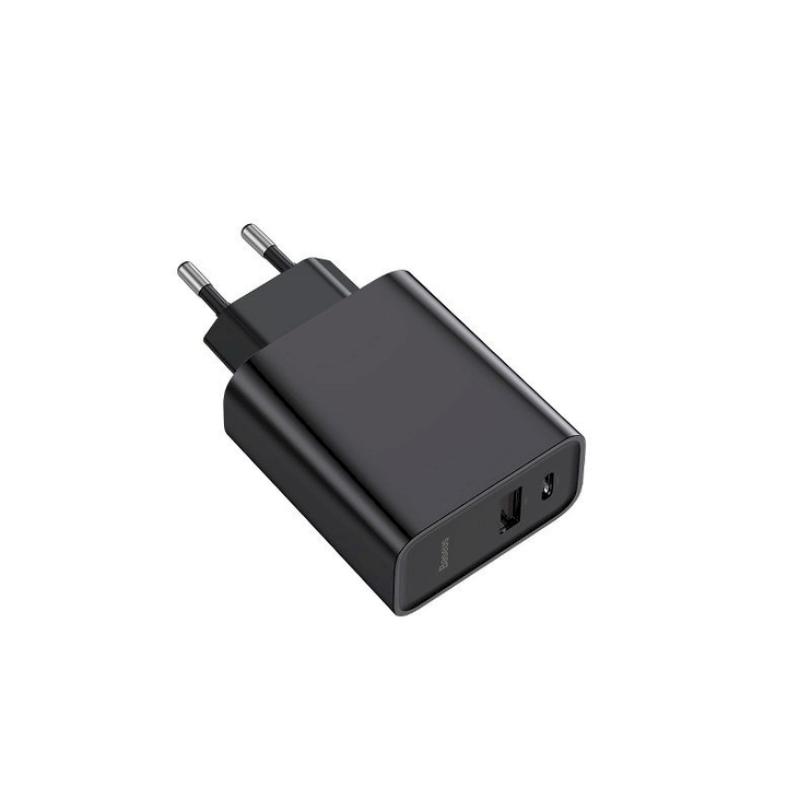 Зарядное устройство для телефона Baseus Speed PPS, USB Type C/USB/AC/DC/USB Type-C, черный