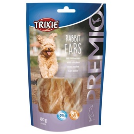 Skanėstas šunims Trixie Premio Ears, triušiena/vištiena, 0.08 kg