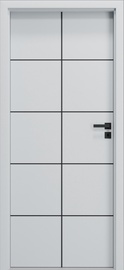 Siseukseleht Domoletti BELGATTO 4, vasakpoolne, hall, 204 x 84.4 x 4 cm